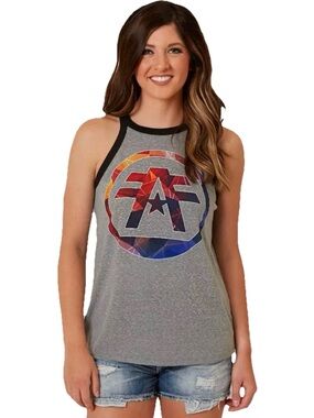 American Fighter Spring Arbor Tank Top Women’s Heather Gray Tank Top Size Small